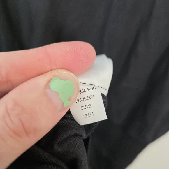 Athleta Black Santorini Cinch Sleeveless Stretchy Athleisure Midi Dress Size S - Picture 8 of 10